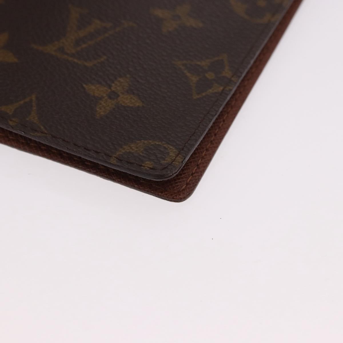 LOUIS VUITTON Monogram Agenda Poche Note Cover R20503 LV Auth 186628A