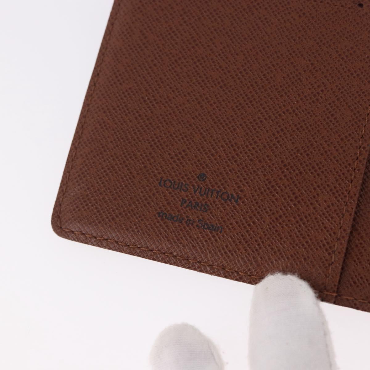 LOUIS VUITTON Monogram Agenda Poche Note Cover R20503 LV Auth 186628A