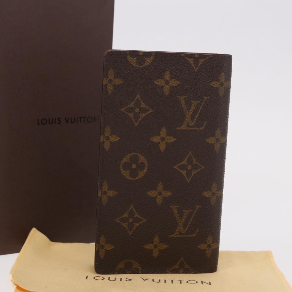 LOUIS VUITTON Monogram Agenda Poche Note Cover R20503 LV Auth 186628A