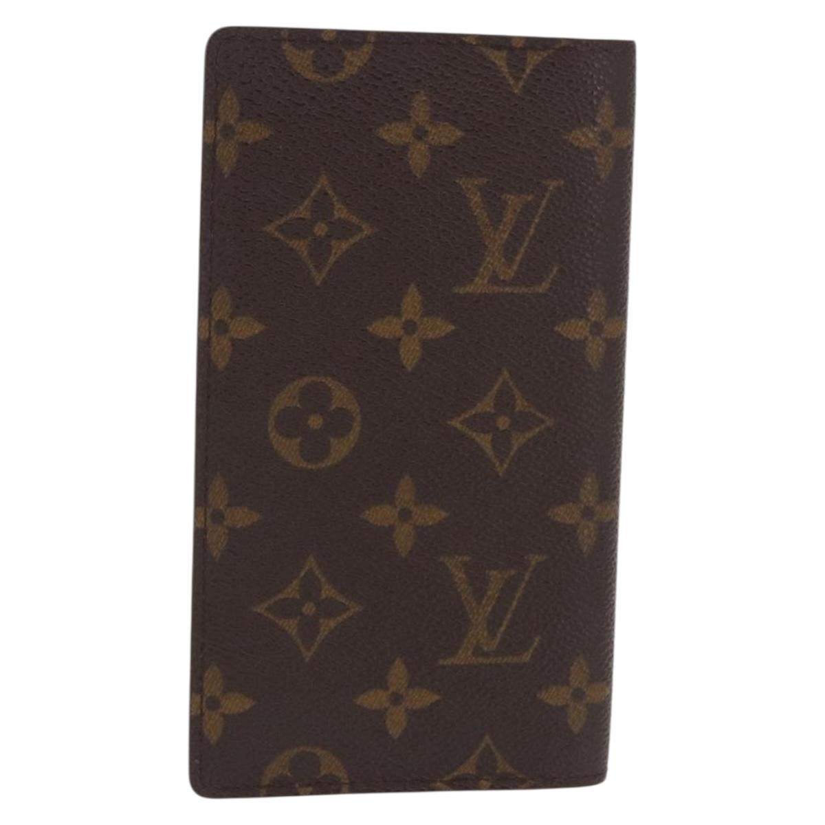 LOUIS VUITTON Monogram Agenda Poche Note Cover R20503 LV Auth 186628A