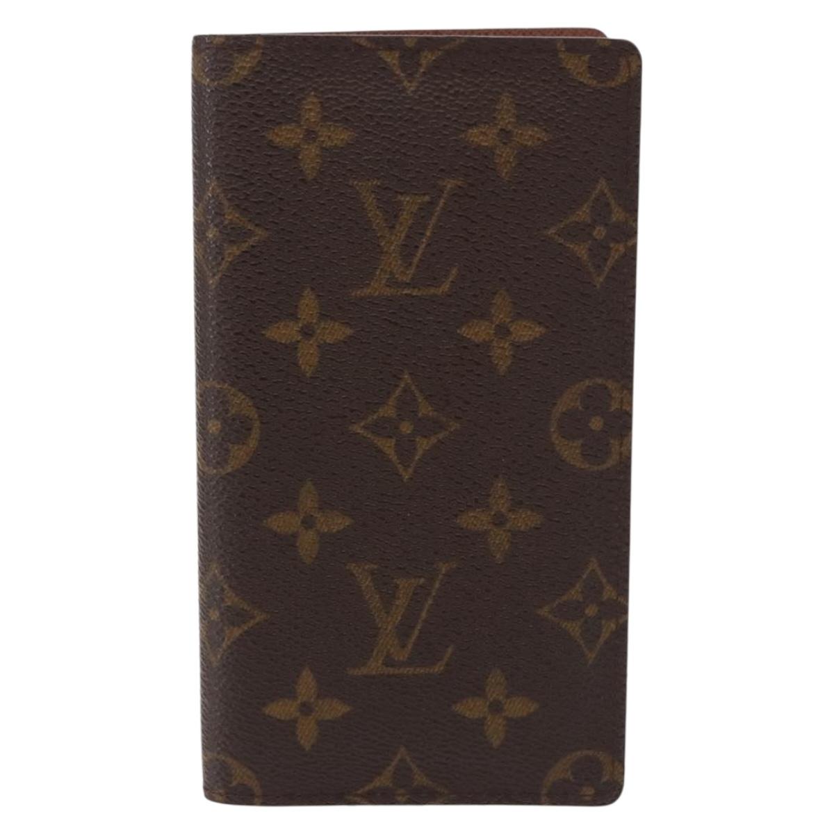 LOUIS VUITTON Monogram Agenda Poche Note Cover R20503 LV Auth 186628A