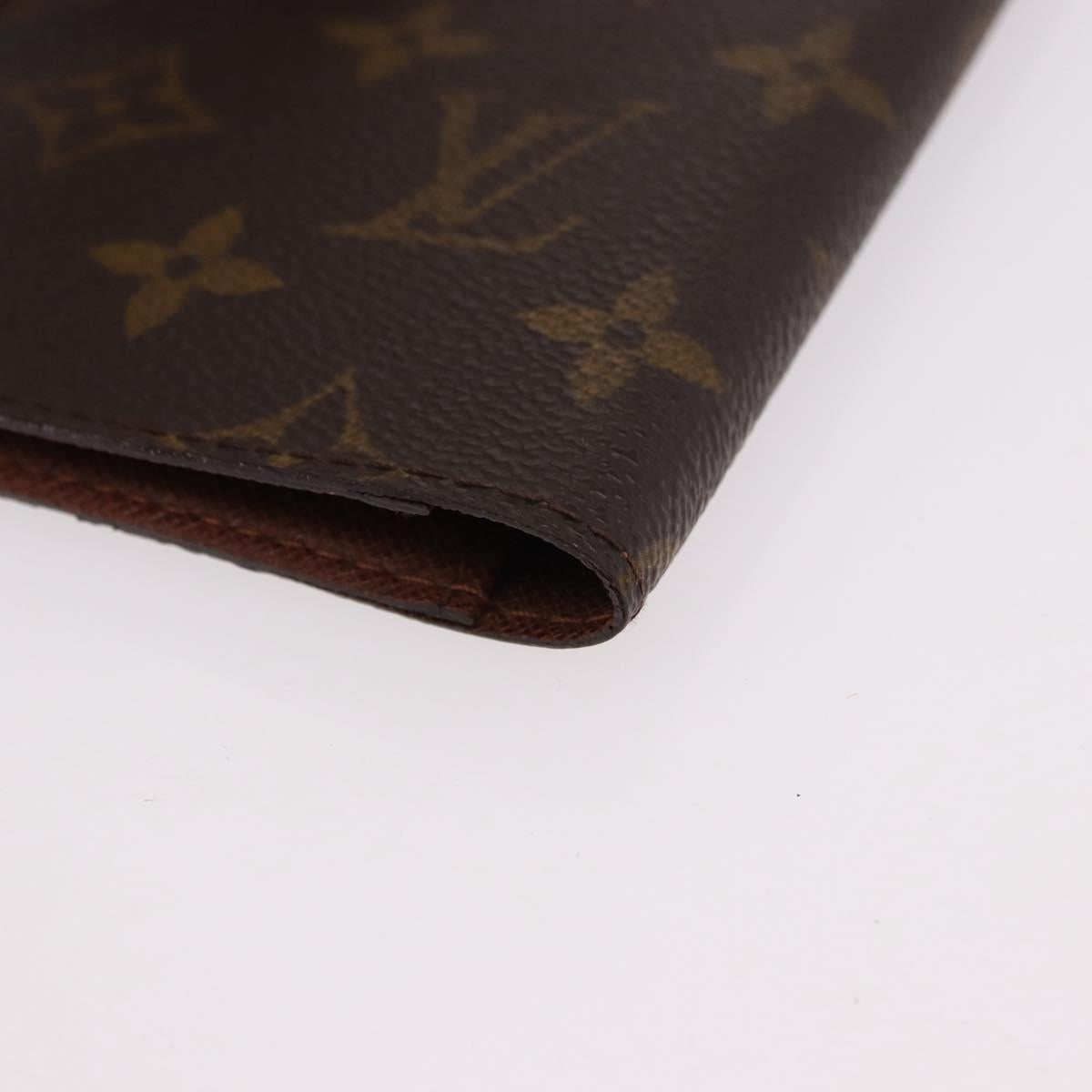 LOUIS VUITTON Monogram Agenda Poche Note Cover R20503 LV Auth 186628A
