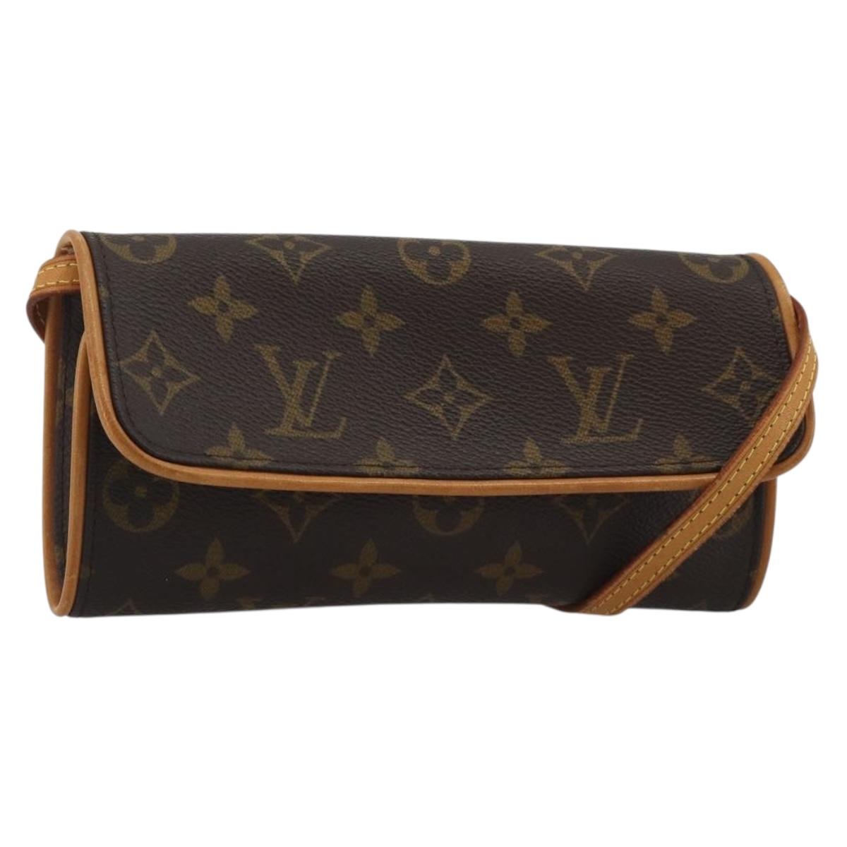 LOUIS VUITTON Monogram Pochette Twin PM Shoulder Bag M51854 LV Auth 186629A