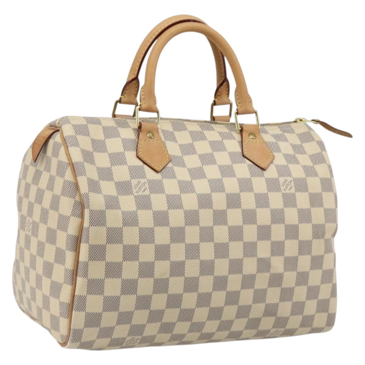 LOUIS VUITTON Damier Azur Speedy 30 Hand Bag N41533 LV Auth 186634A
