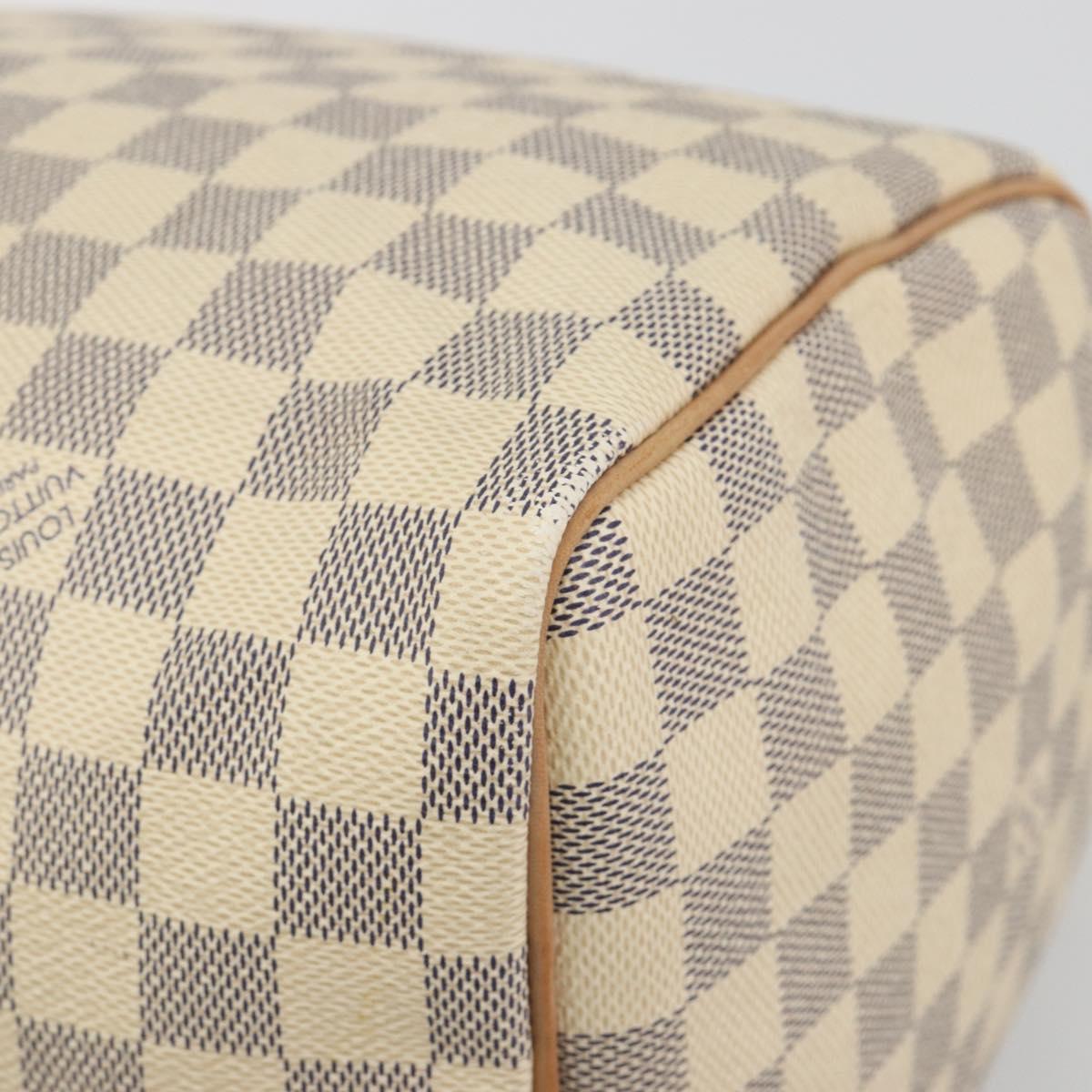 LOUIS VUITTON Damier Azur Speedy 30 Hand Bag N41533 LV Auth 186634A