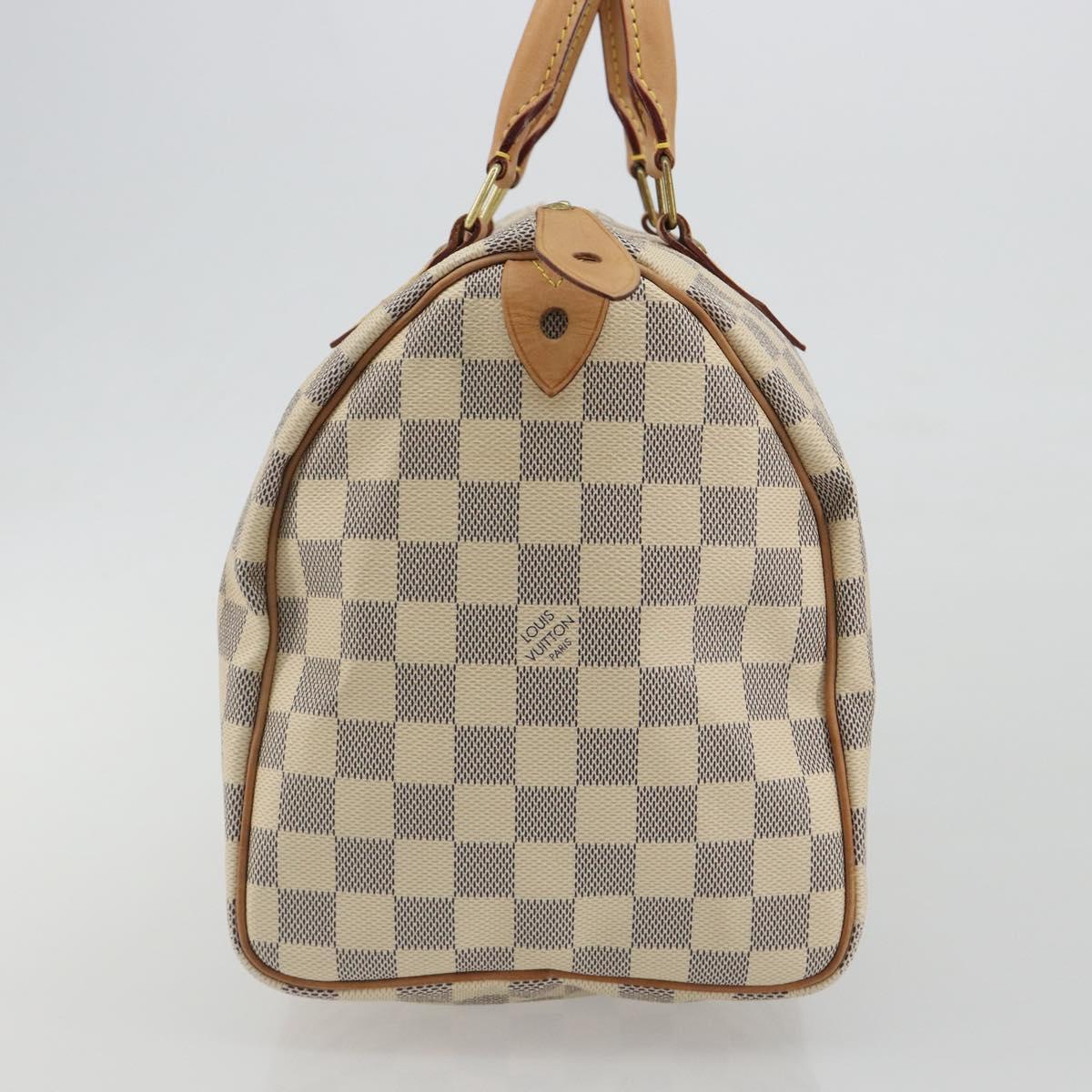 LOUIS VUITTON Damier Azur Speedy 30 Hand Bag N41533 LV Auth 186634A