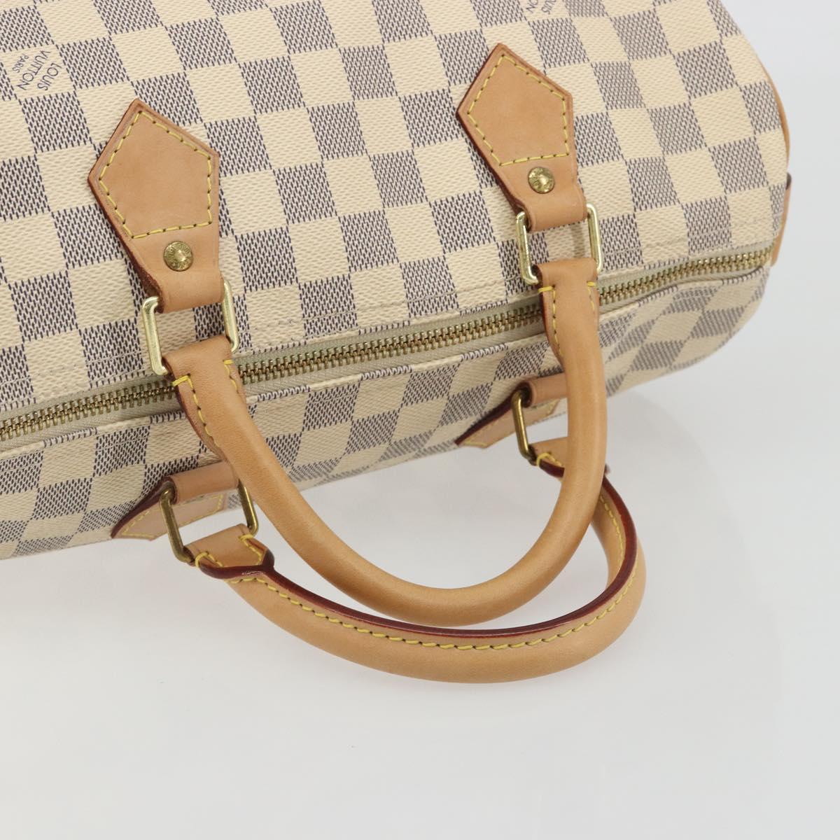 LOUIS VUITTON Damier Azur Speedy 30 Hand Bag N41533 LV Auth 186634A