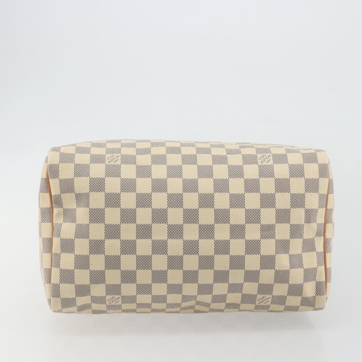 LOUIS VUITTON Damier Azur Speedy 30 Hand Bag N41533 LV Auth 186634A