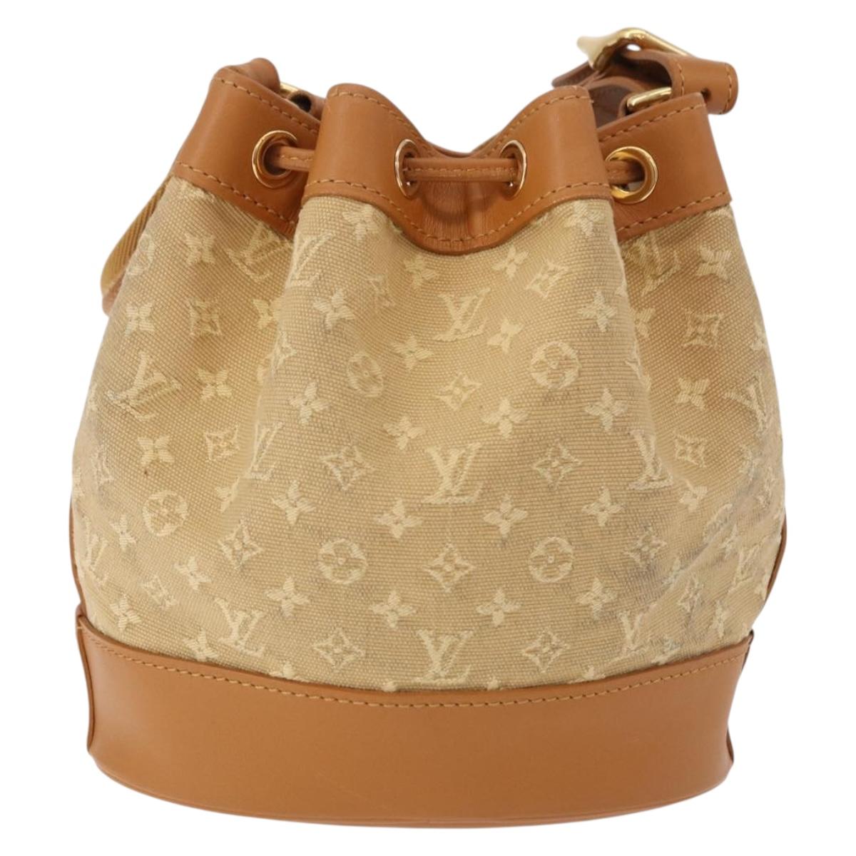 LOUIS VUITTON Monogram Mini Noelie Shoulder Bag Beige M92689 LV Auth 186638V