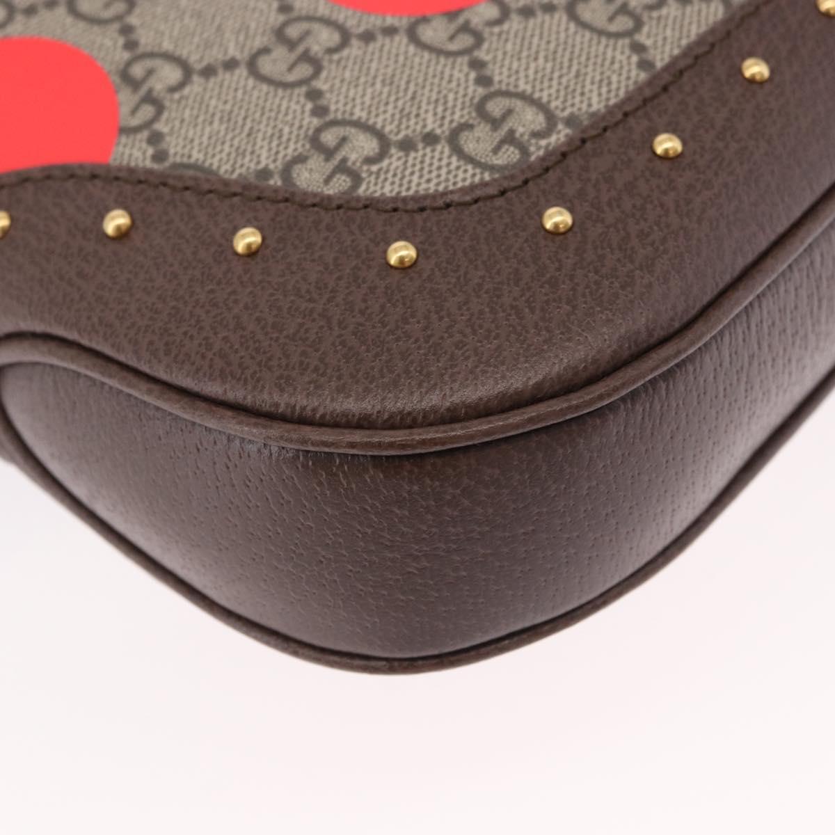 GUCCI Jackie 1961 GG Supreme Bag PVC Leather 3way Beige 678843 Auth 186639SM
