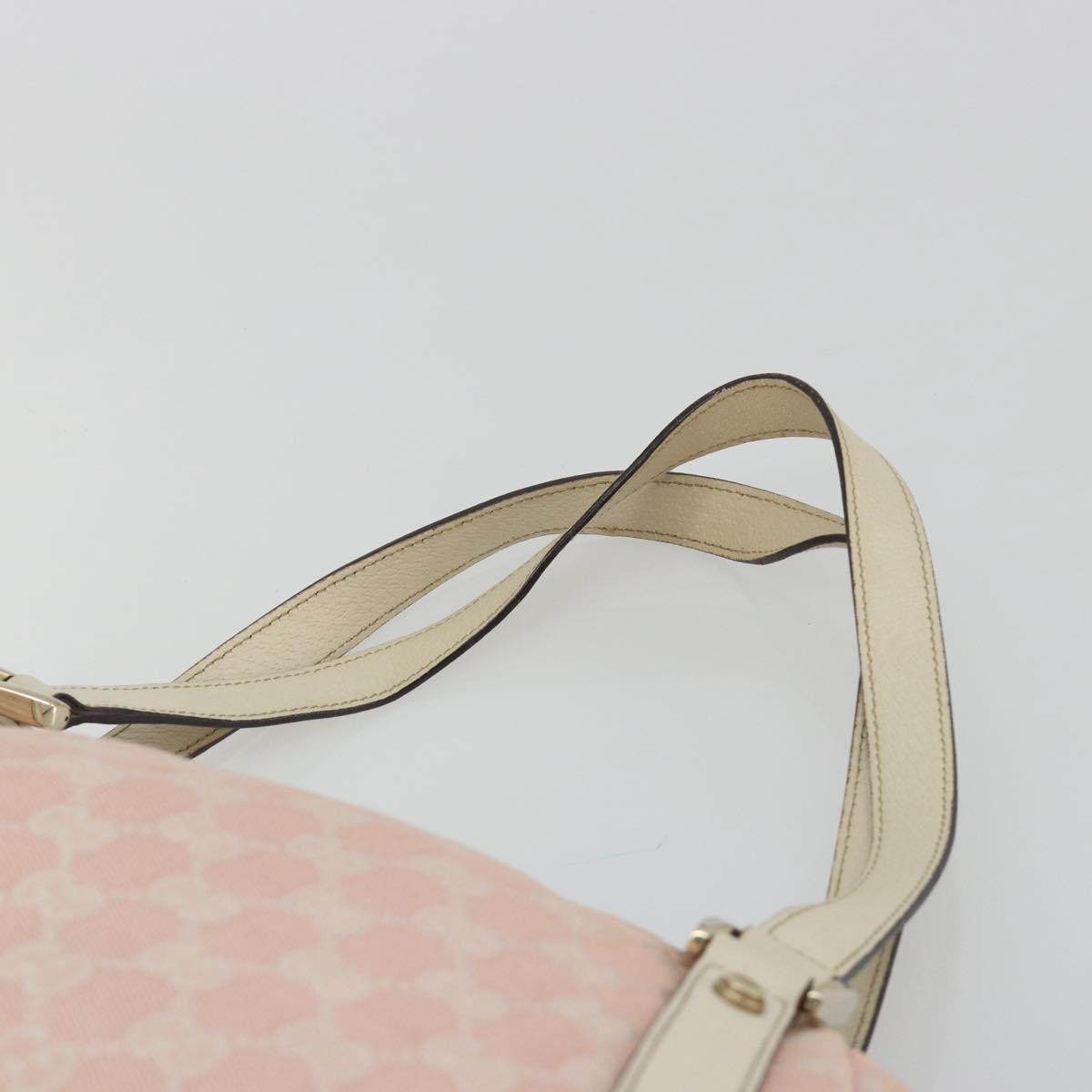 GUCCI GG Canvas Abbey Tote Bag Pink Gold 130736 Auth 186647