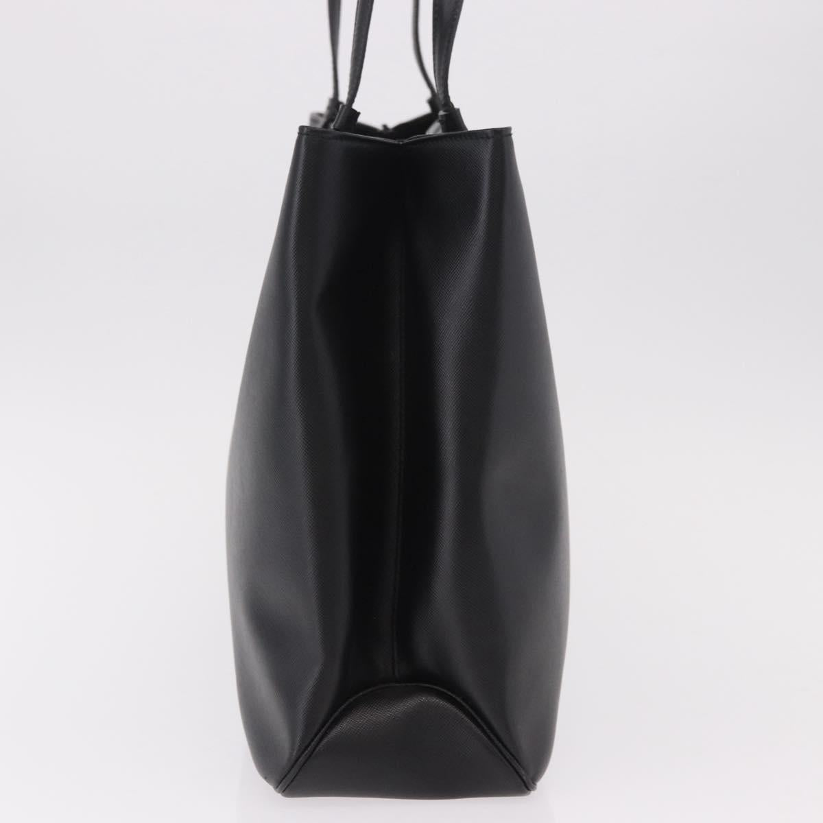 Salvatore Ferragamo Tote Bag Leather Black Gold Auth 186649A