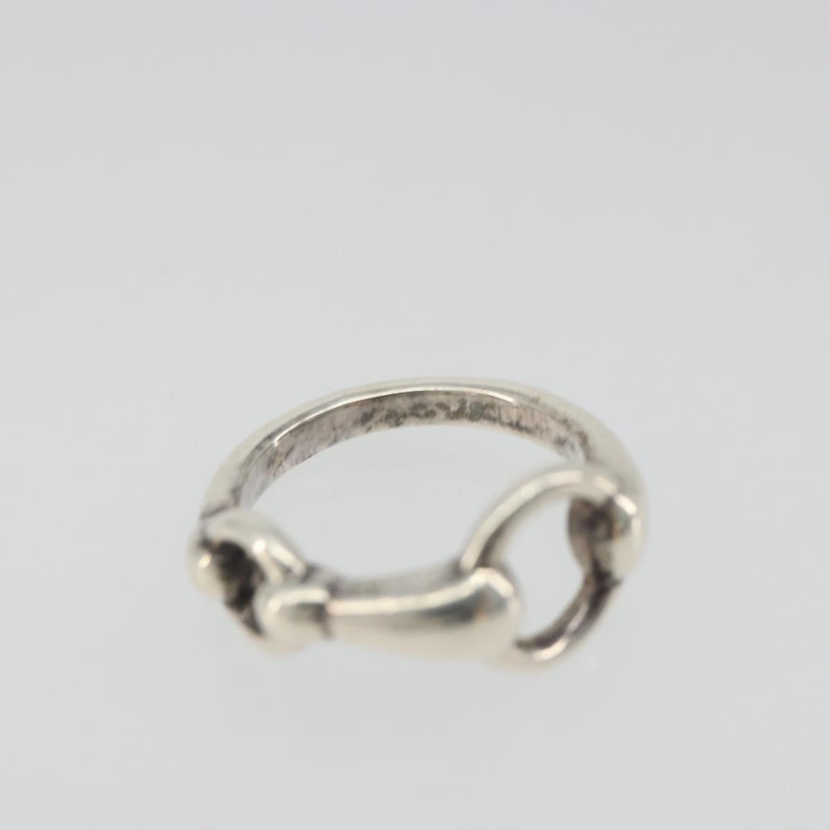 HERMES Horsebit Ring Ag925 Silver Auth 186657M