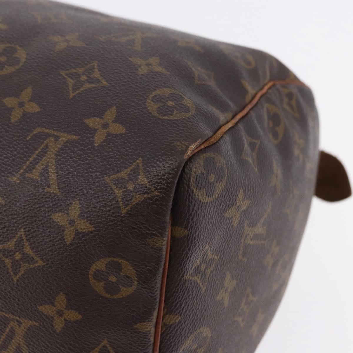 LOUIS VUITTON Monogram Speedy 35 Hand Bag M41524 LV Auth 186664