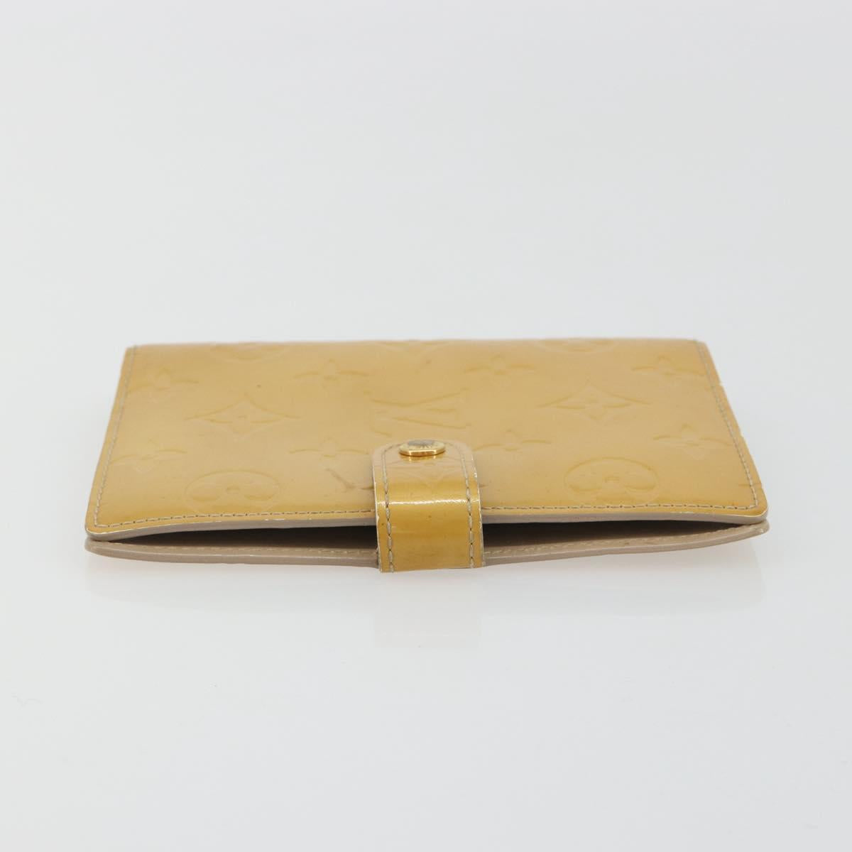 LOUIS VUITTON Monogram Vernis Agenda PM Cover Beige R21001 LV Auth 186685SM