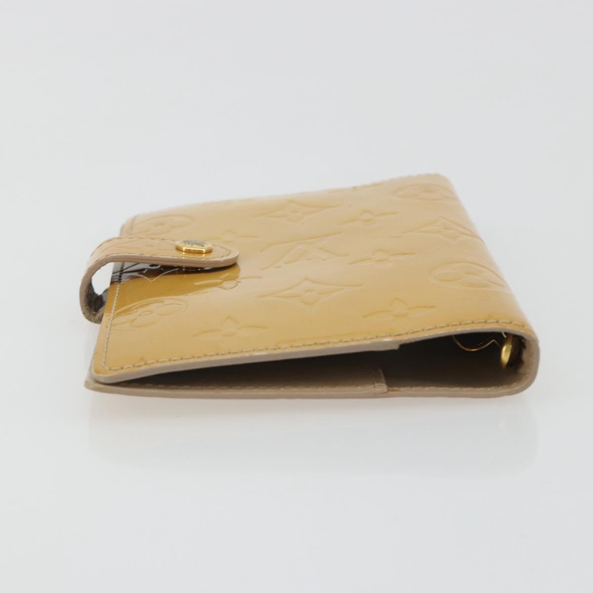 LOUIS VUITTON Monogram Vernis Agenda PM Cover Beige R21001 LV Auth 186685SM