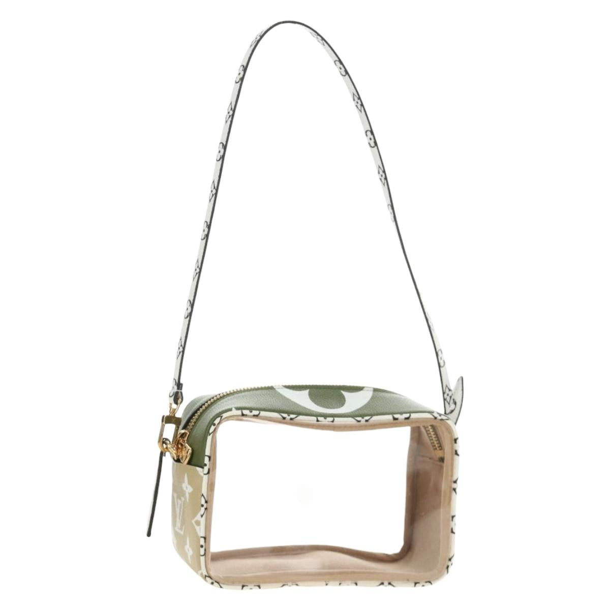 LOUIS VUITTON Monogram Giant Beach Porch Bag Green M67610 LV Auth 186686SAM
