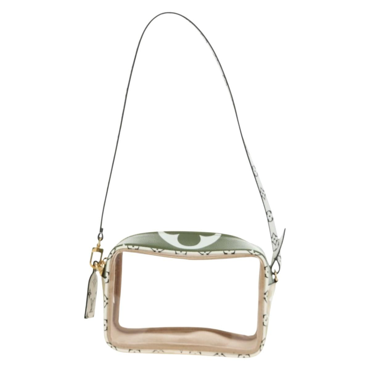 LOUIS VUITTON Monogram Giant Beach Porch Bag Green M67610 LV Auth 186686SAM