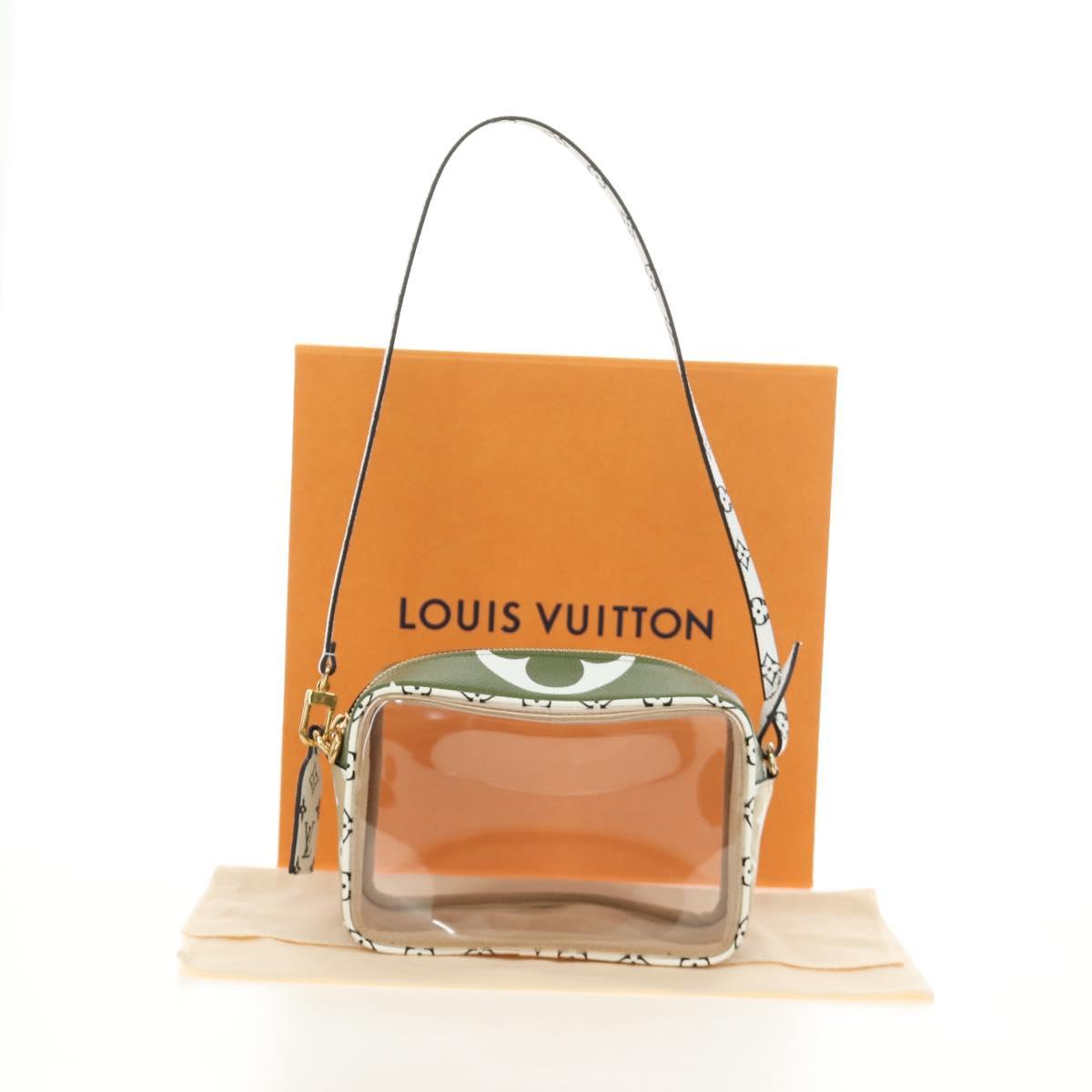 LOUIS VUITTON Monogram Giant Beach Porch Bag Green M67610 LV Auth 186686SAM
