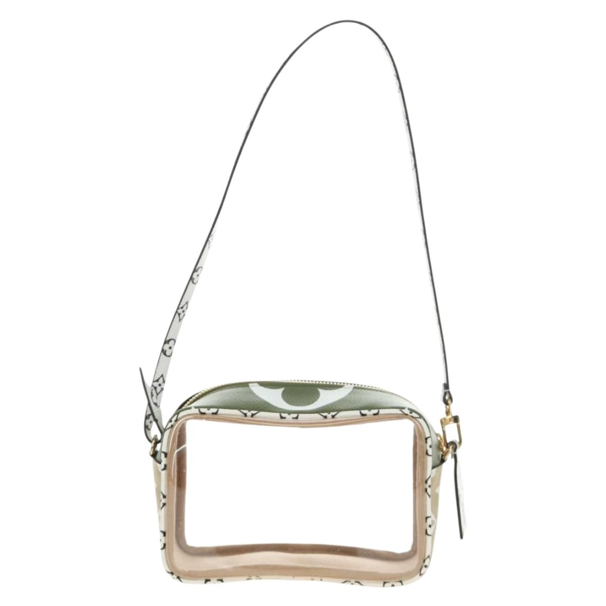 LOUIS VUITTON Monogram Giant Beach Porch Bag Green M67610 LV Auth 186686SAM