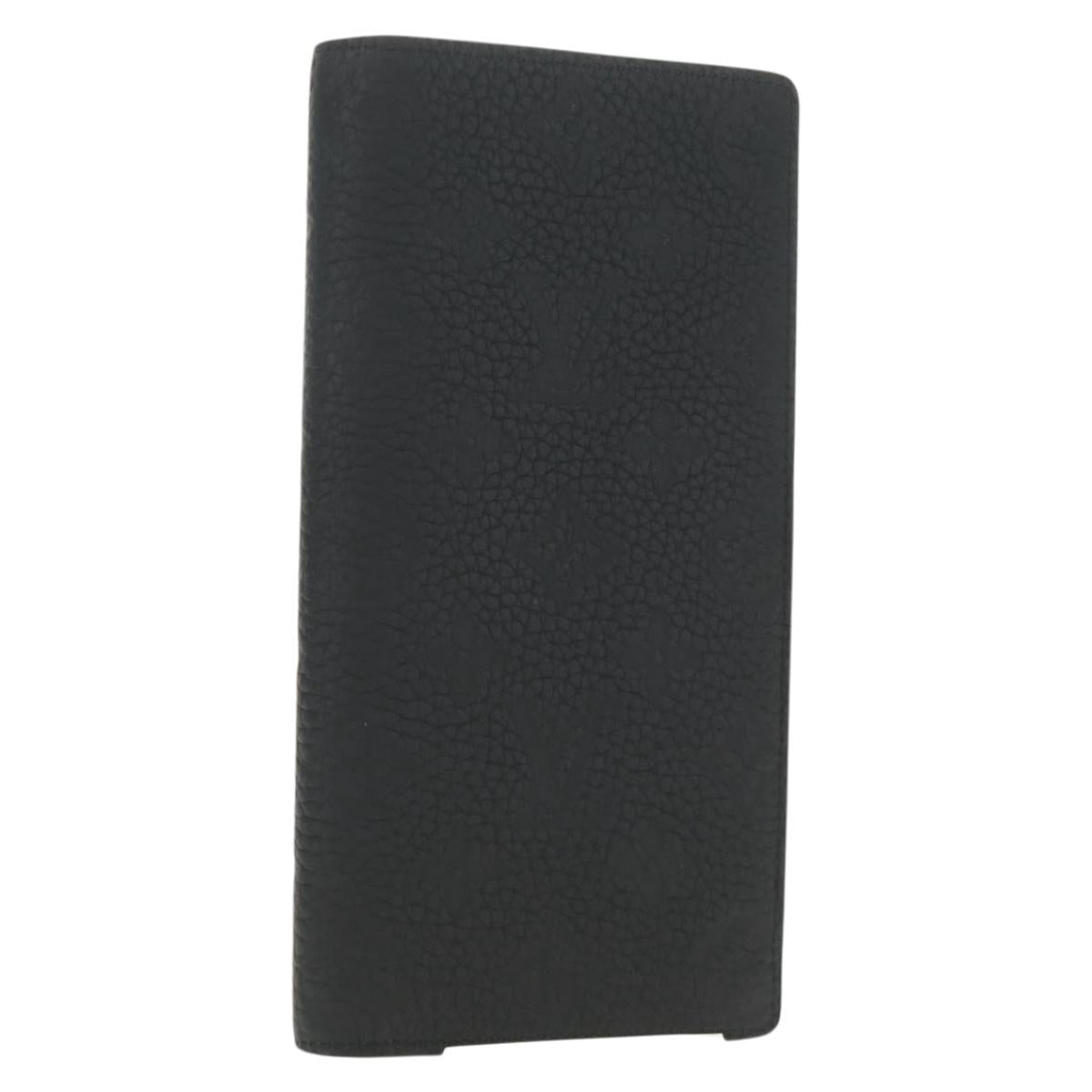 LOUIS VUITTON Taurillon Clemence Brazza Portefeuille Wallet M69038 Auth 186687SM