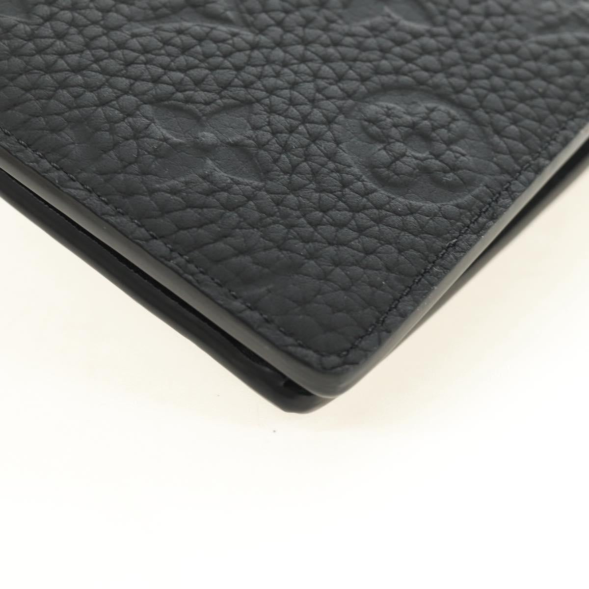 LOUIS VUITTON Taurillon Clemence Brazza Portefeuille Wallet M69038 Auth 186687SM