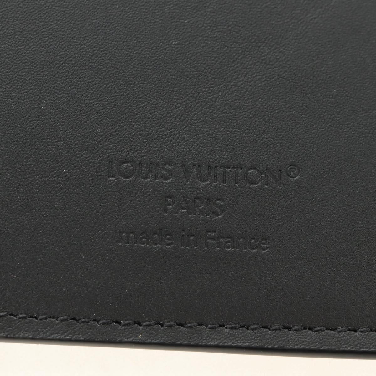 LOUIS VUITTON Taurillon Clemence Brazza Portefeuille Wallet M69038 Auth 186687SM
