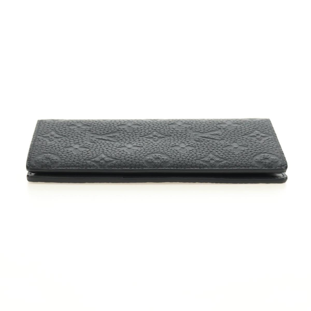 LOUIS VUITTON Taurillon Clemence Brazza Portefeuille Wallet M69038 Auth 186687SM