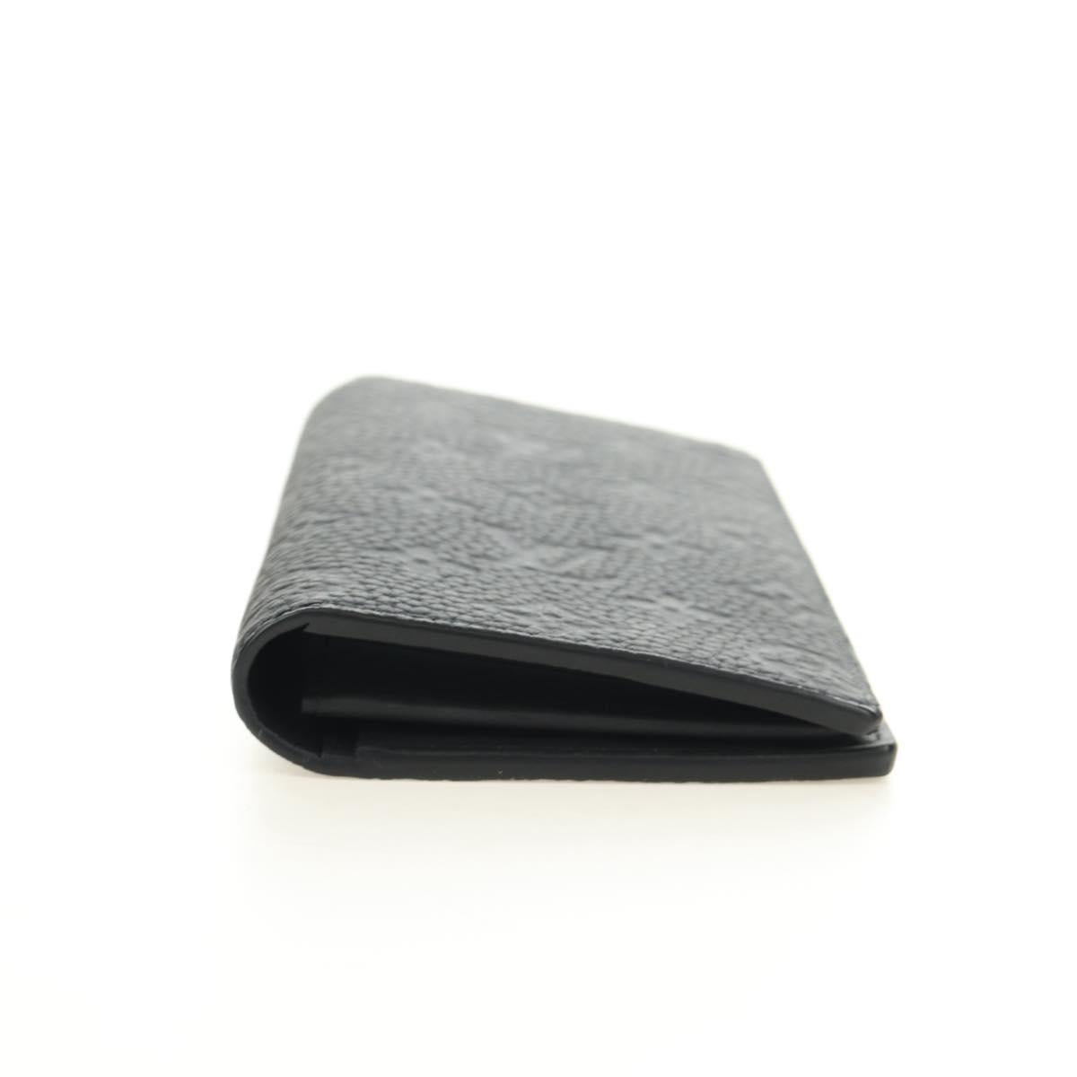 LOUIS VUITTON Taurillon Clemence Brazza Portefeuille Wallet M69038 Auth 186687SM