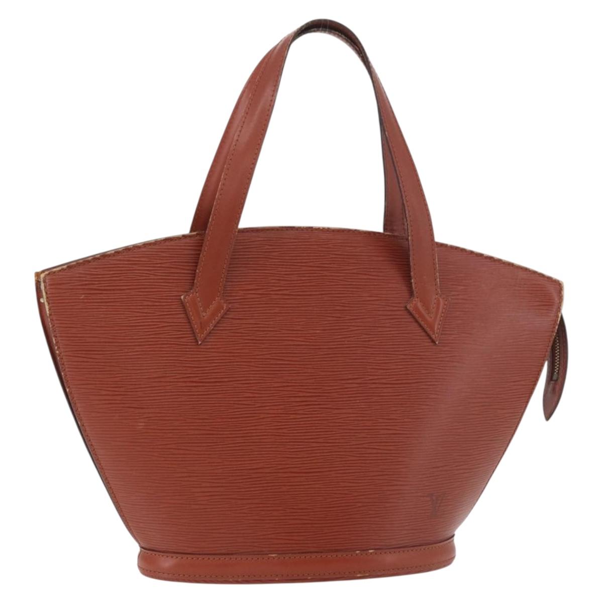 LOUIS VUITTON Epi Saint Jacques Shopping Bag Brown M52263 LV Auth 186689