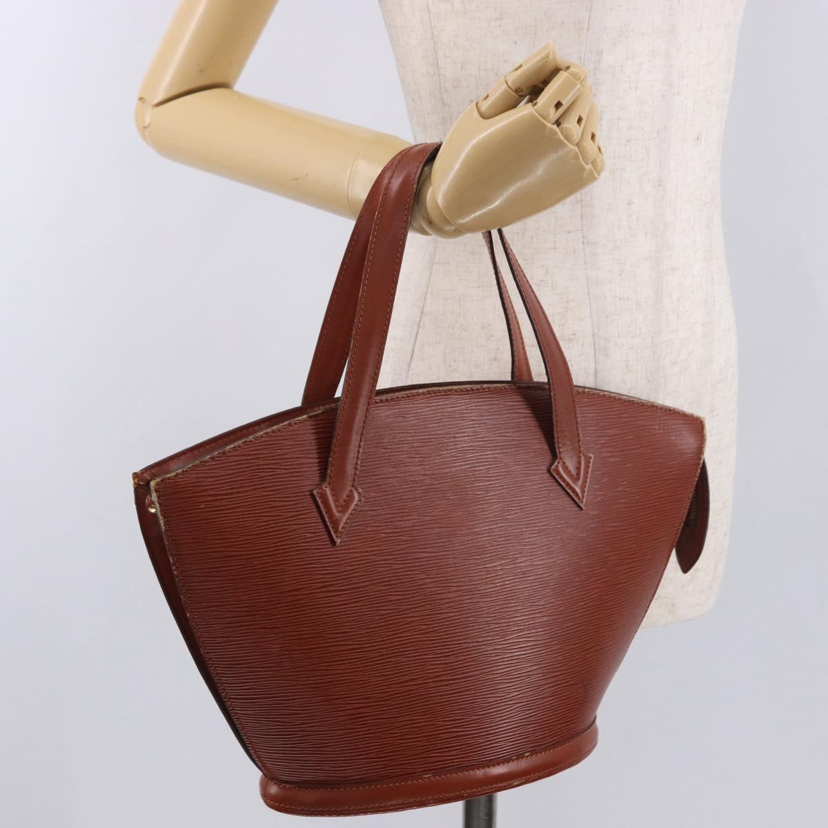 LOUIS VUITTON Epi Saint Jacques Shopping Bag Brown M52263 LV Auth 186689