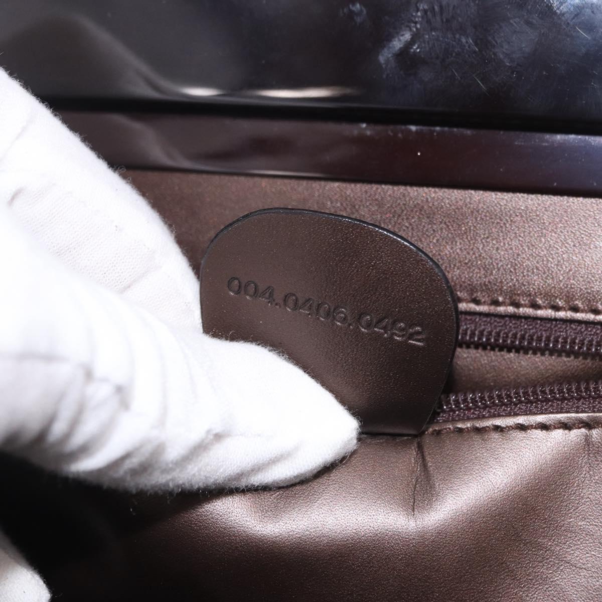 GUCCI Shoulder Bag Leather Brown 004 0406 0492 Auth 186696