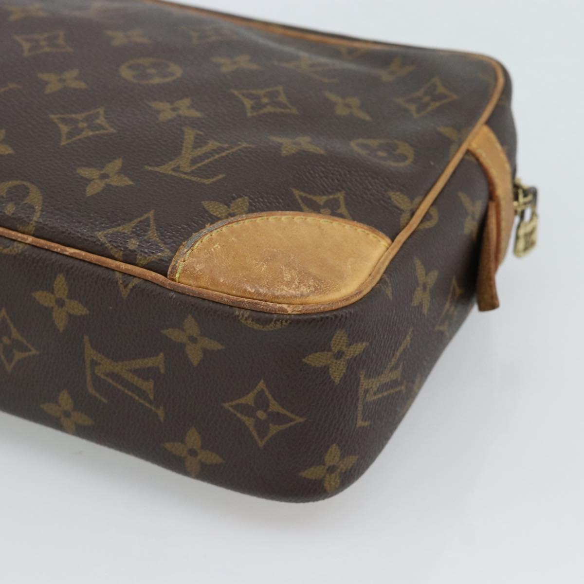 LOUIS VUITTON Monogram Compiegne 28 Clutch Bag M51845 LV Auth 186698