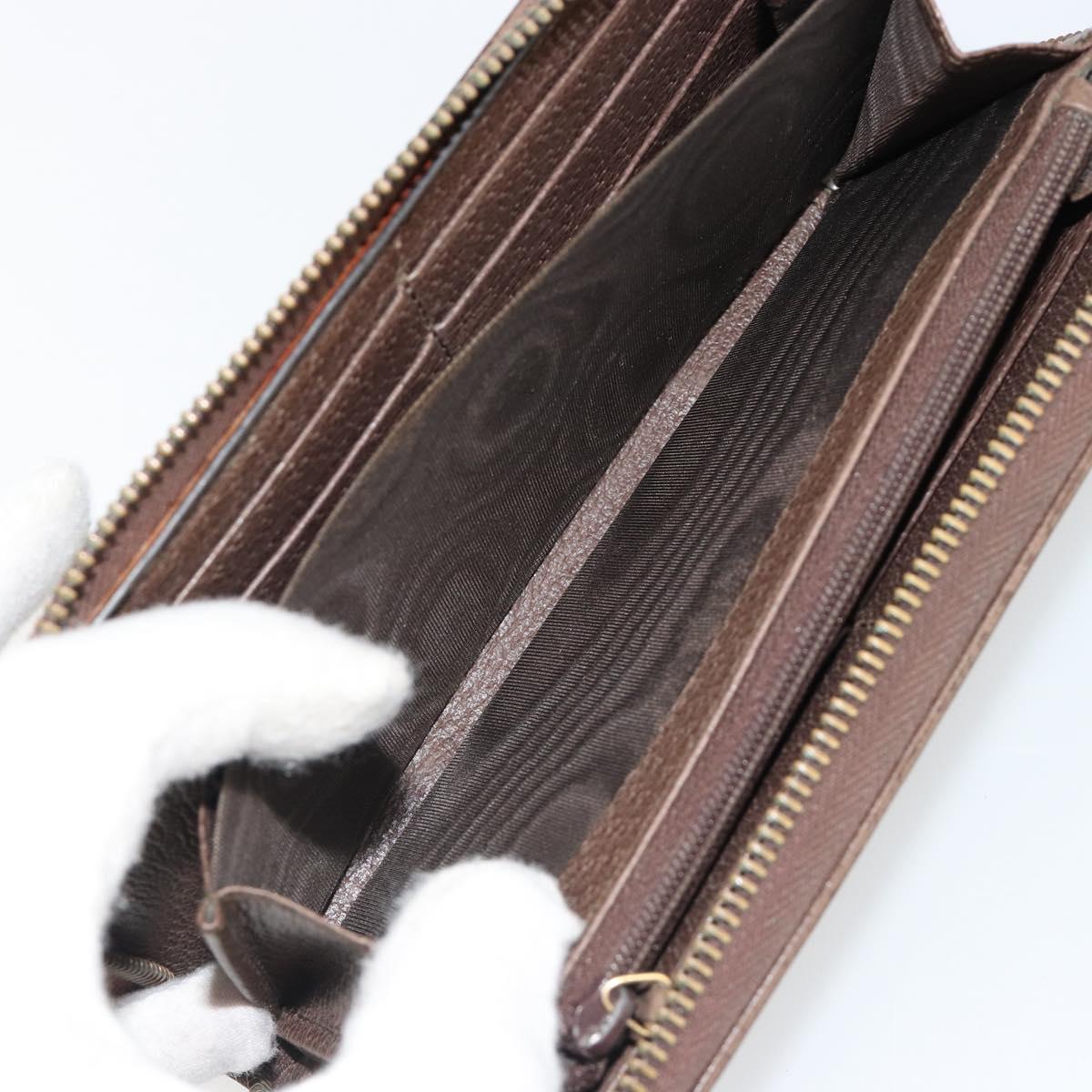 GUCCI GG Supreme Wallet PVC Beige 647940 Auth 186699A