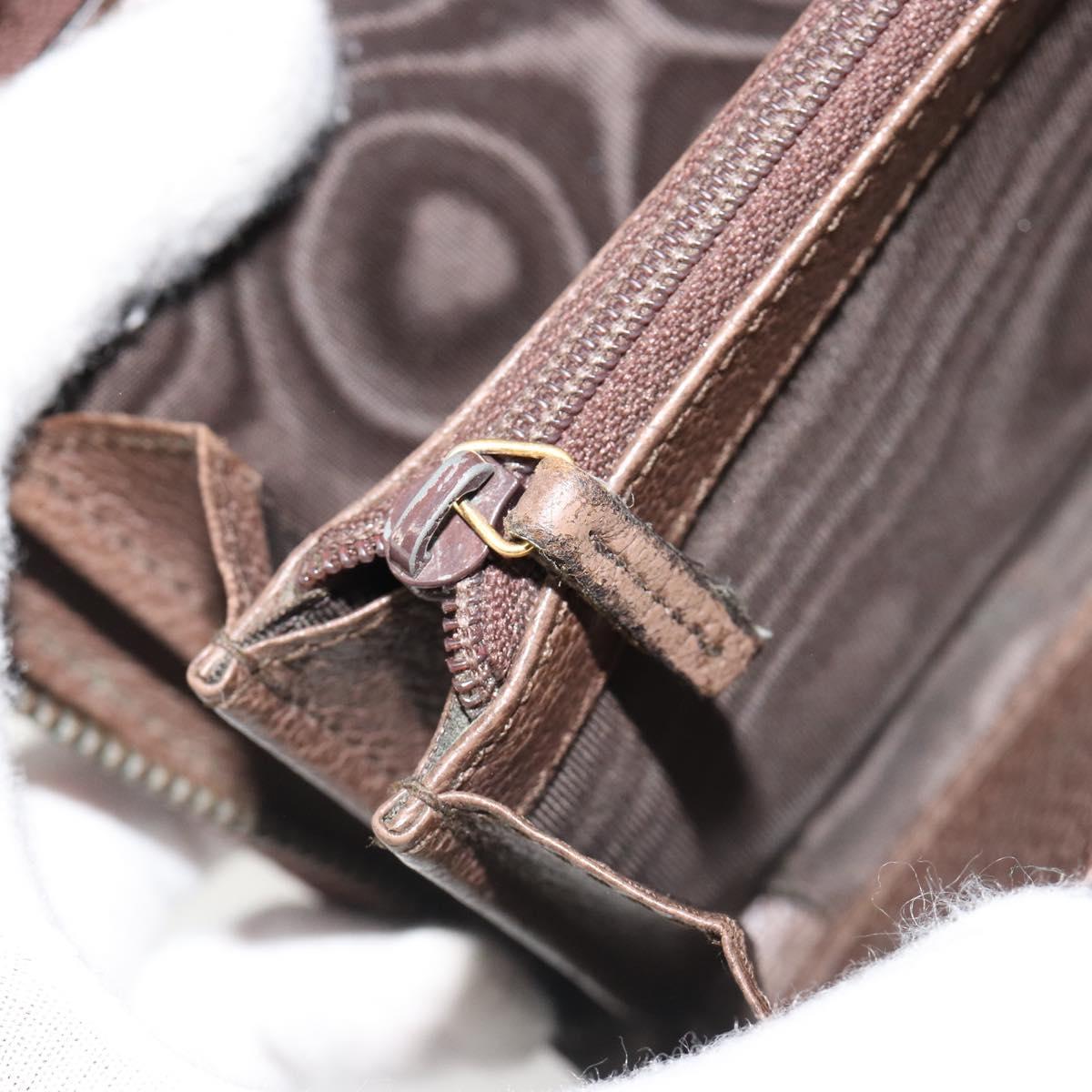 GUCCI GG Supreme Wallet PVC Beige 647940 Auth 186699A