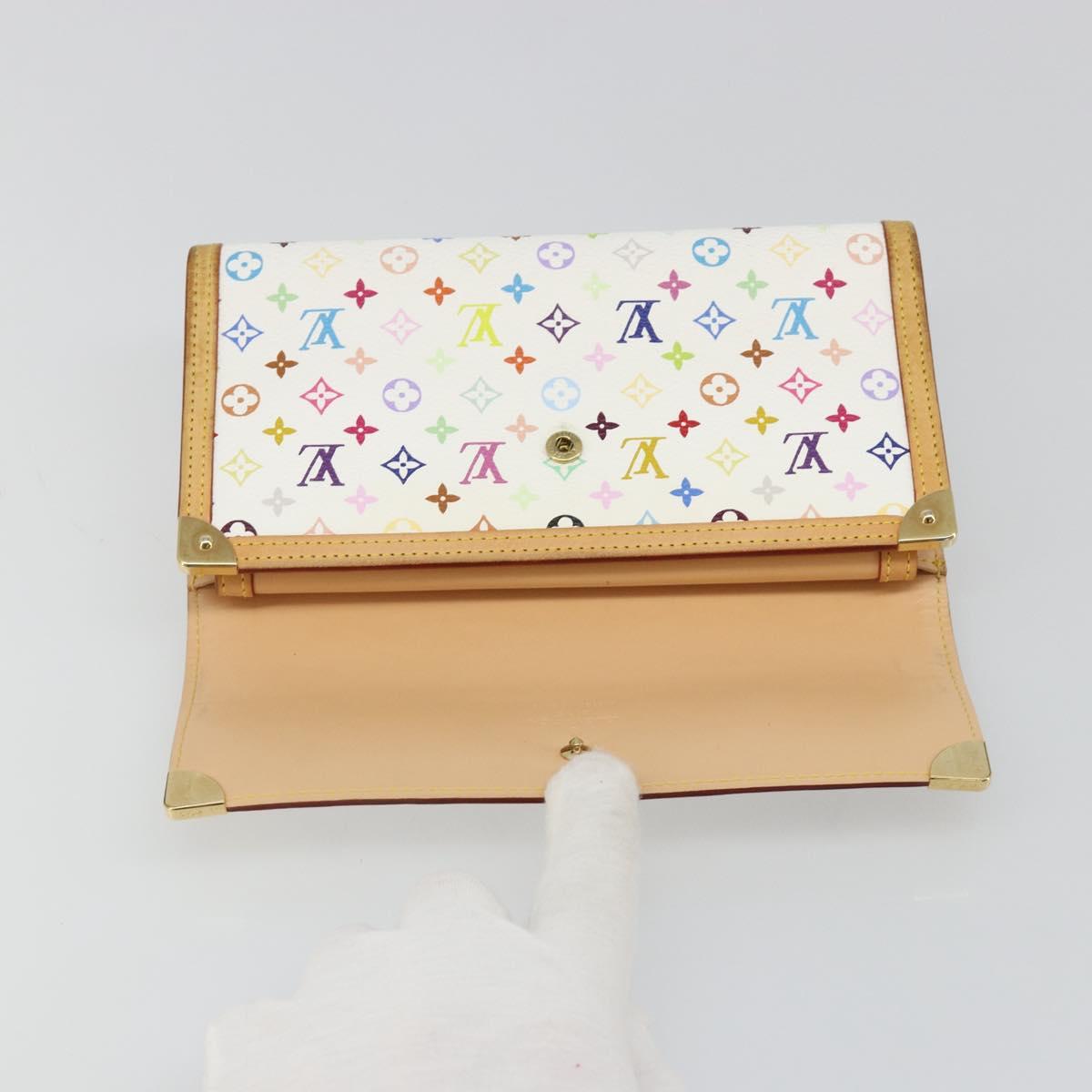 LOUIS VUITTON Multicolor Porte Tresor International Wallet M92659 Auth 186700A
