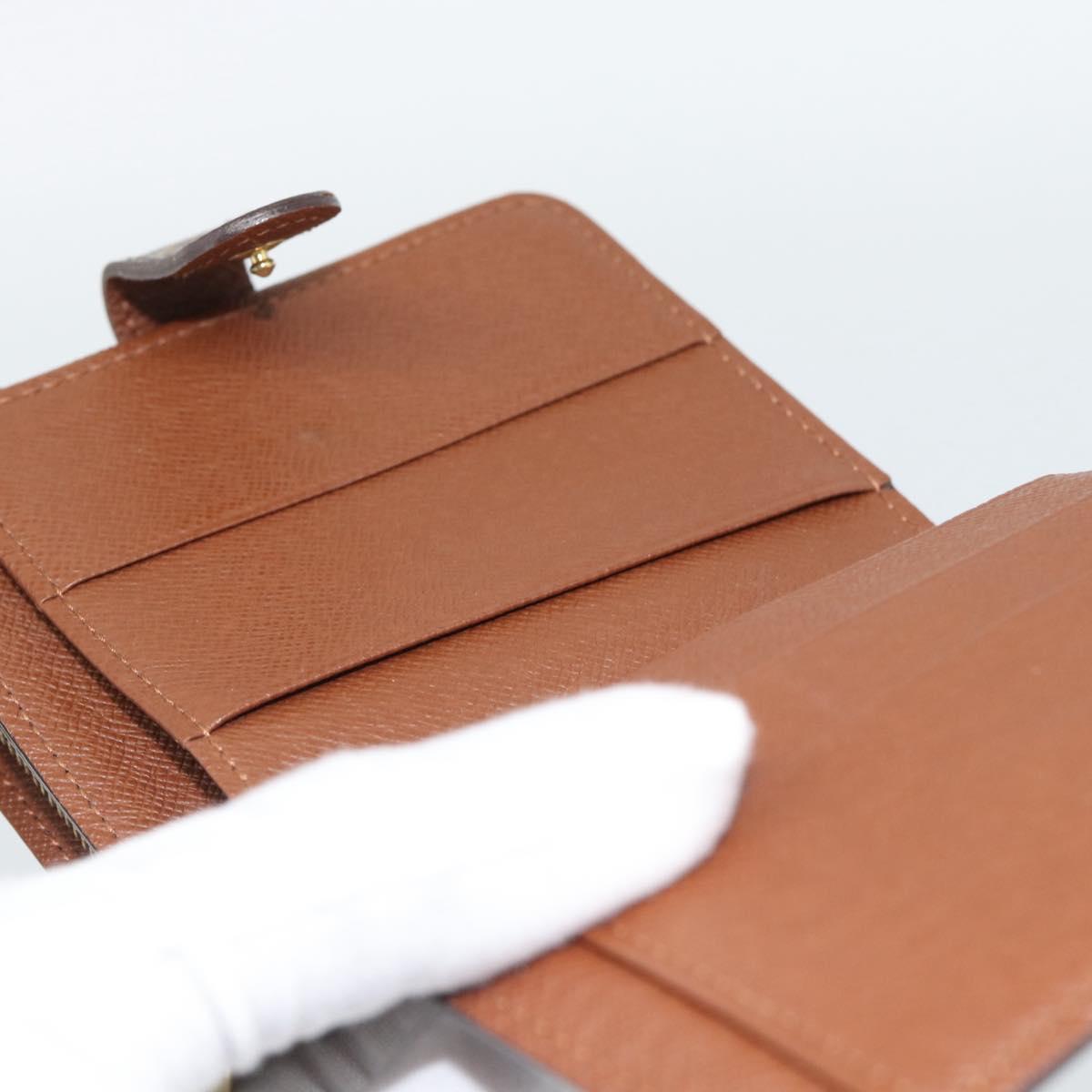 LOUIS VUITTON Monogram Compact Zip Wallet M61667 LV Auth 186702A