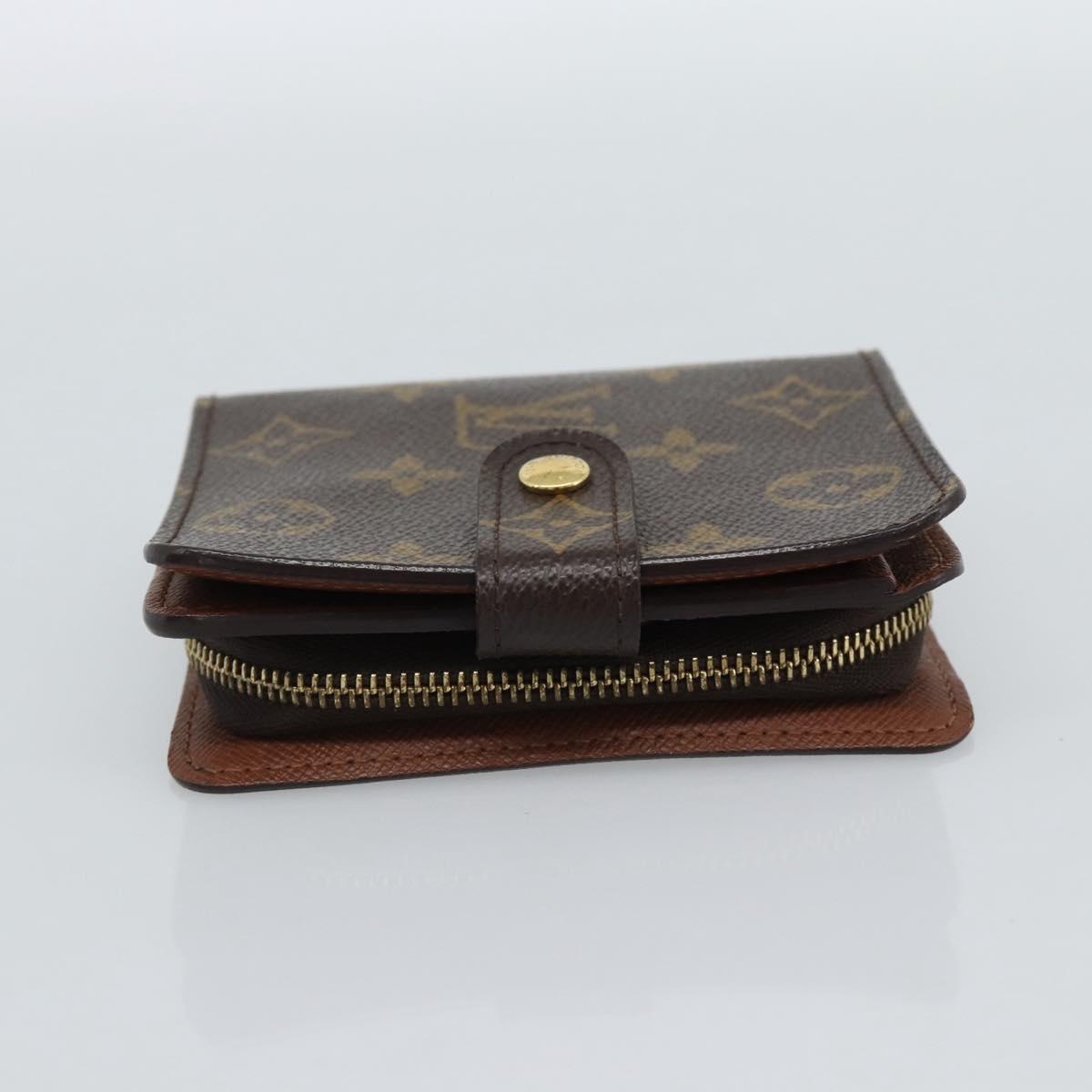 LOUIS VUITTON Monogram Compact Zip Wallet M61667 LV Auth 186702A