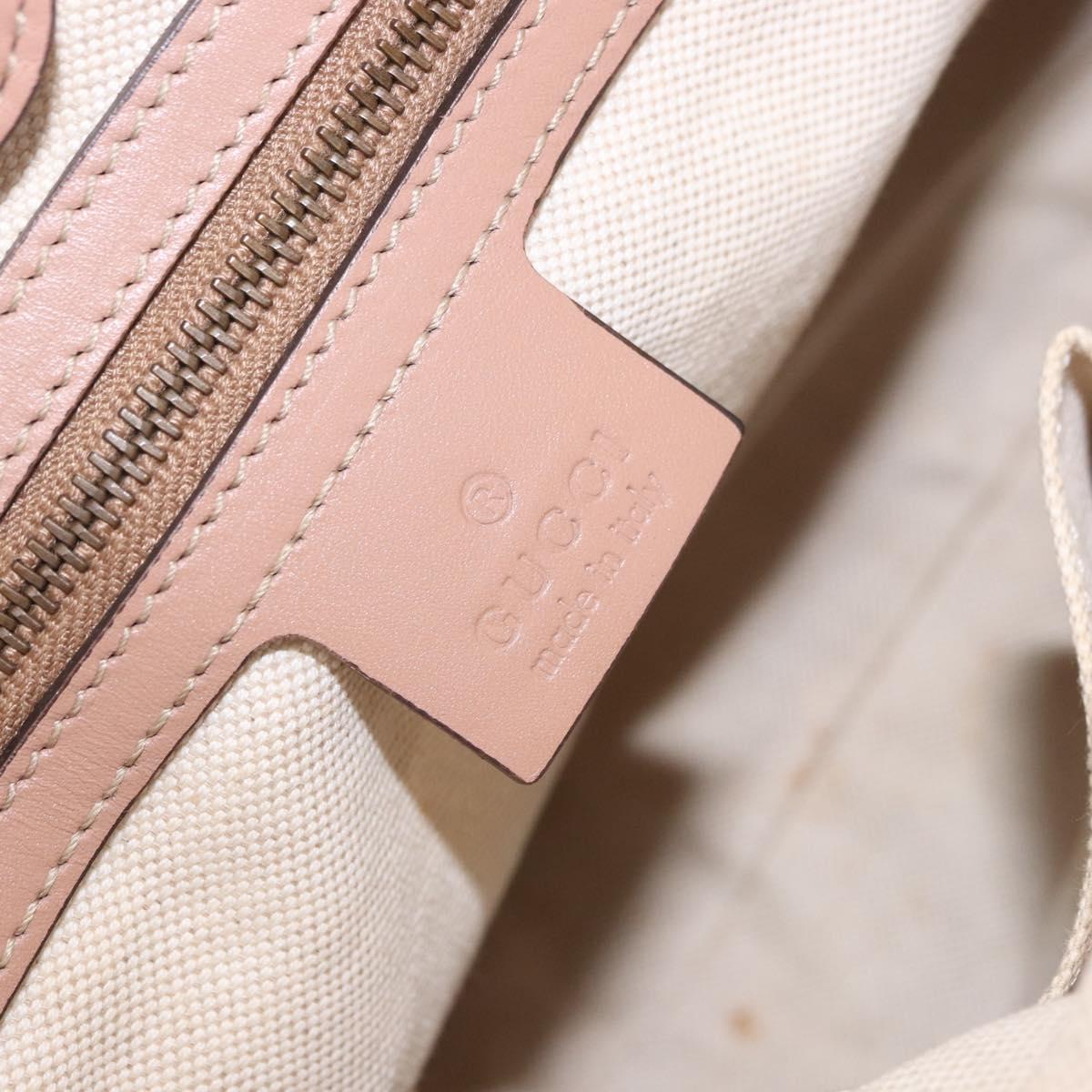 GUCCI GG Canvas Tote Bag Beige Gold 269953 Auth 186704A
