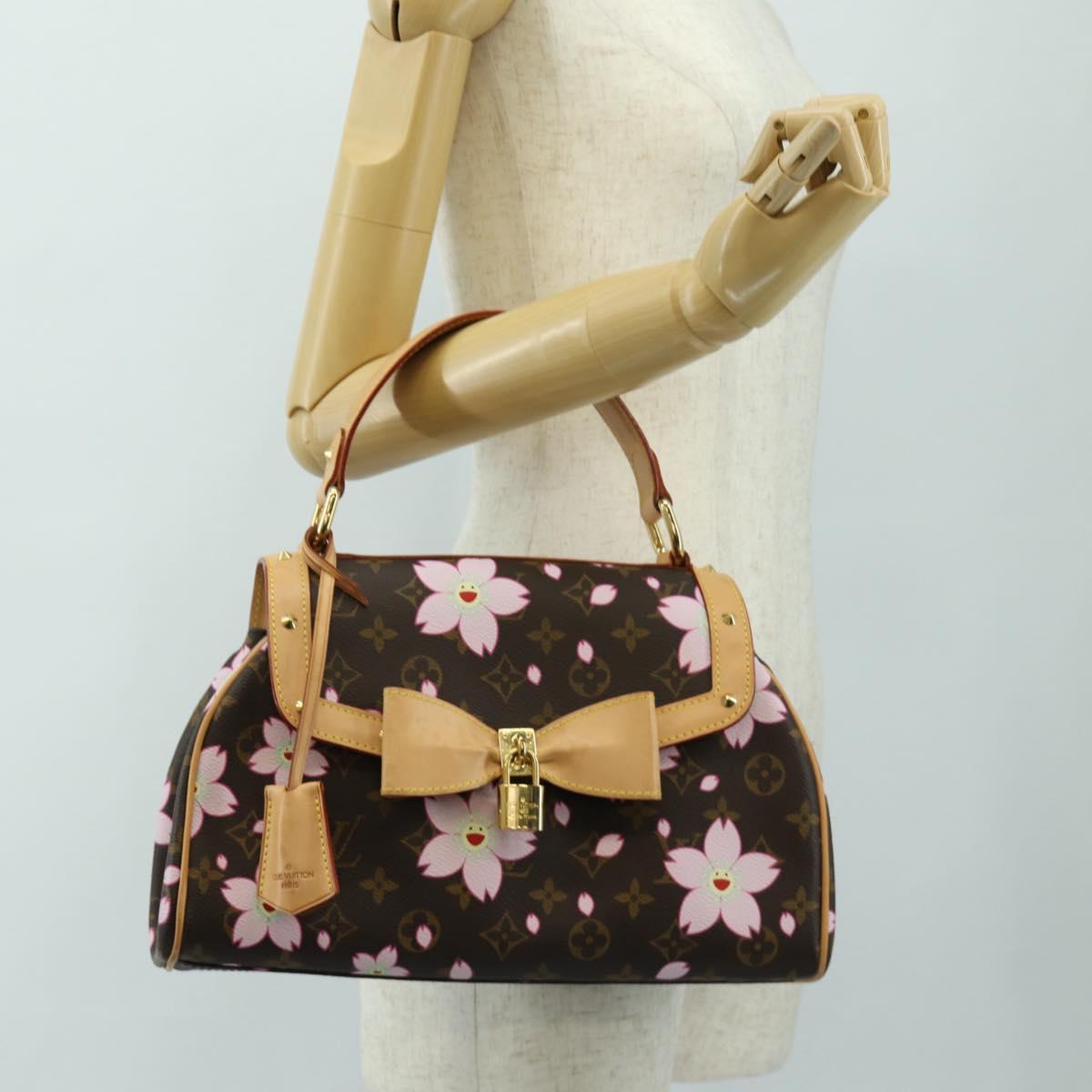 LOUIS VUITTON Monogram Cherry Blossom Sac Retro PM Bag M92012 LV Auth 186707SAM
