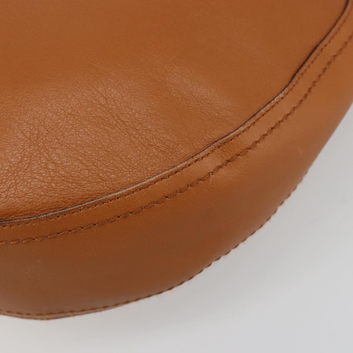 Salvatore Ferragamo Shoulder Bag Leather Brown Auth 186806A