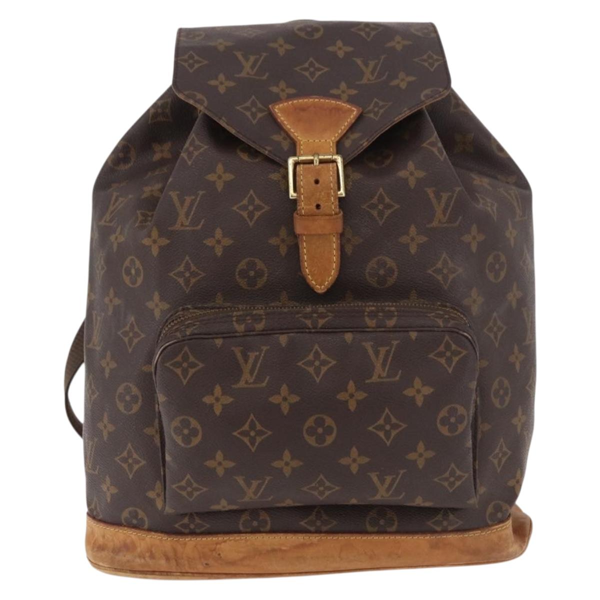 LOUIS VUITTON Monogram Montsouris MM Backpack M51136 LV Auth 186812