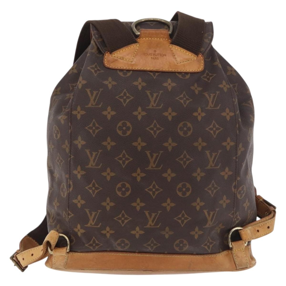 LOUIS VUITTON Monogram Montsouris MM Backpack M51136 LV Auth 186812
