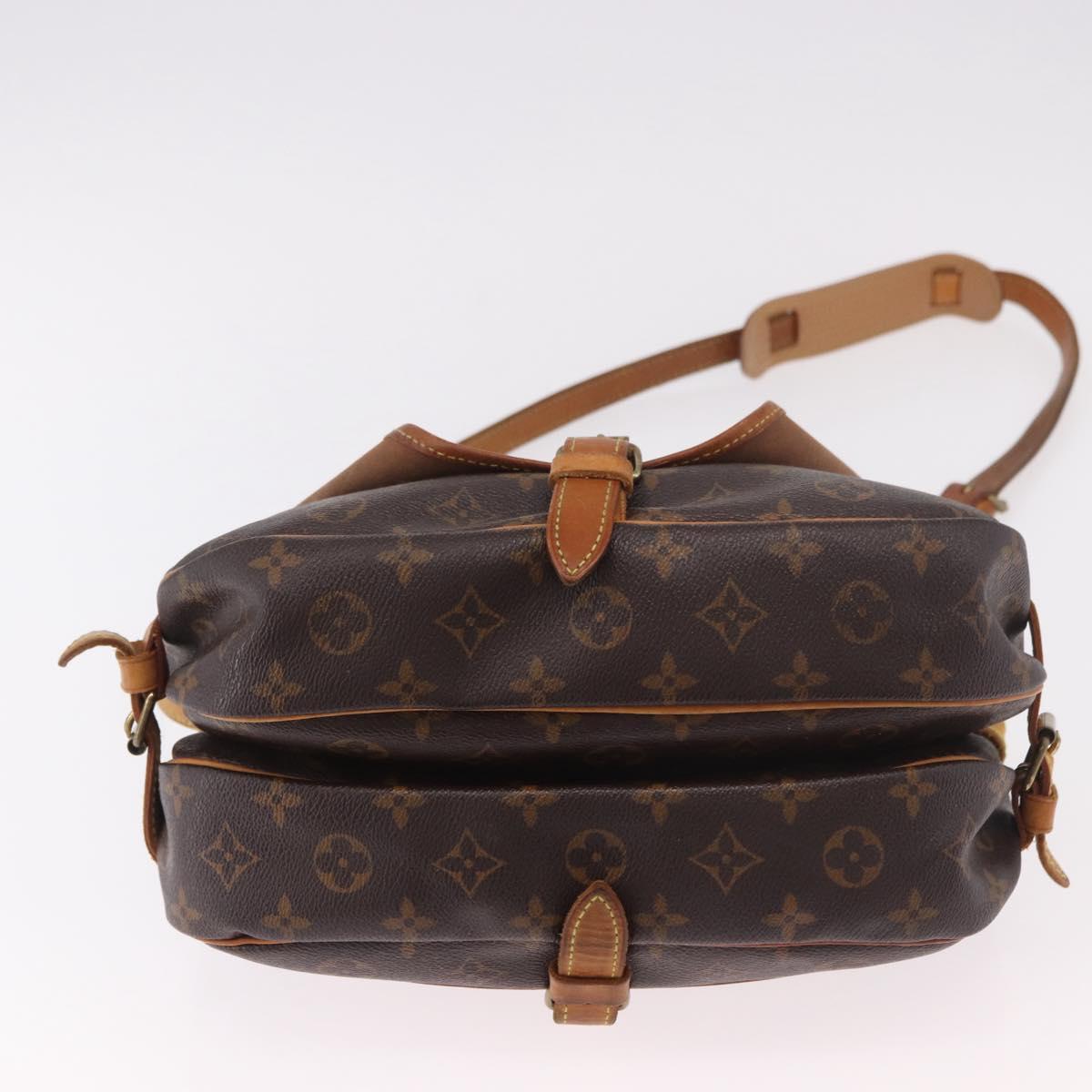LOUIS VUITTON Monogram Saumur 30 Shoulder Bag M42256 LV Auth 186859