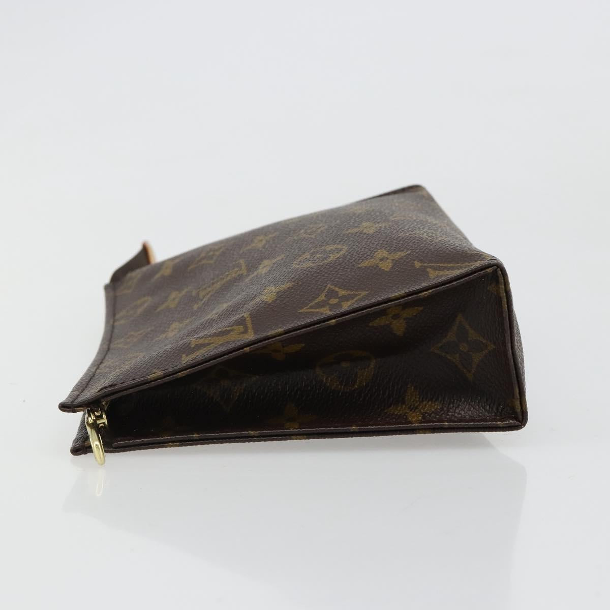 LOUIS VUITTON Monogram Poche Toilette 19 Pouch M47544 LV Auth 186870