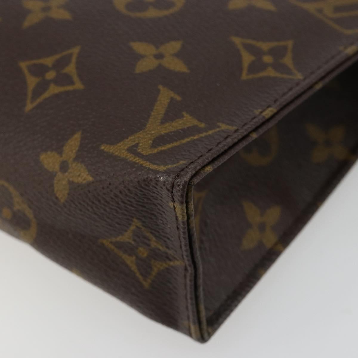 LOUIS VUITTON Monogram Poche Toilette 19 Pouch M47544 LV Auth 186870