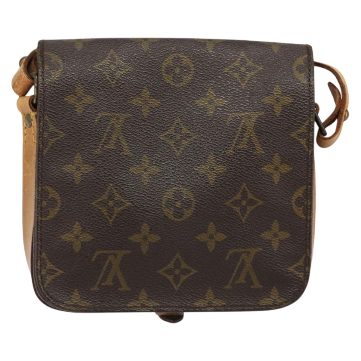 LOUIS VUITTON Monogram Cartouchiere PM Shoulder Bag M51254 LV Auth 186874
