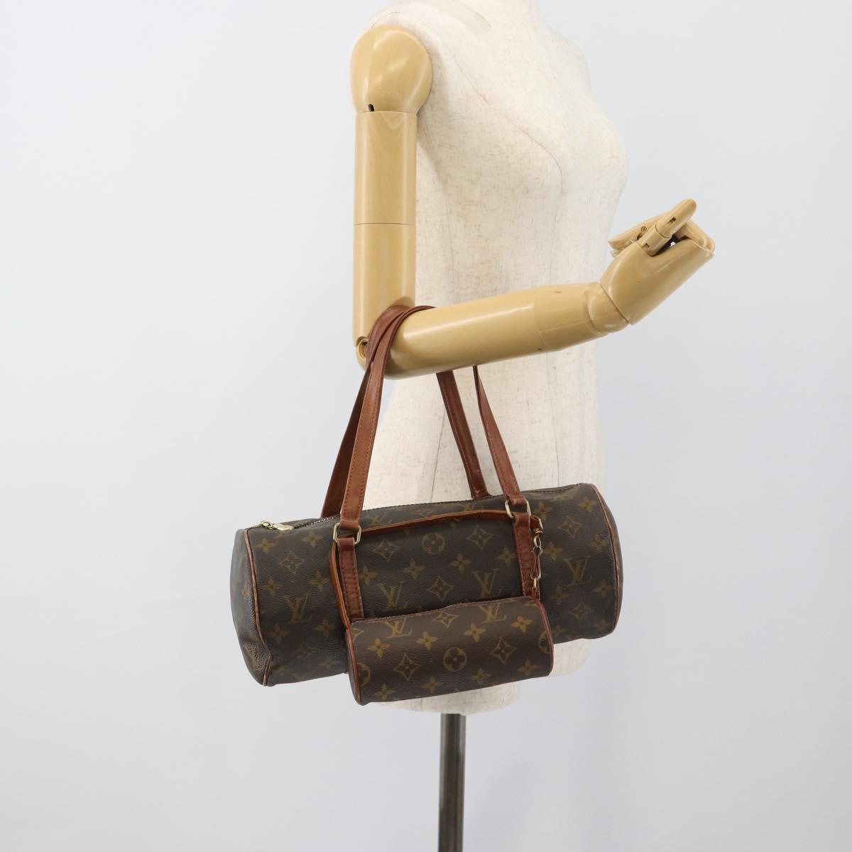 LOUIS VUITTON Monogram Papillon 30 Hand Bag M51385 LV Auth 186887