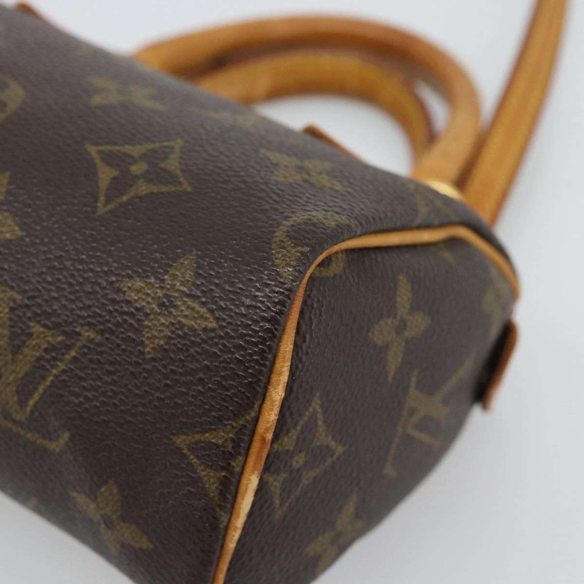 LOUIS VUITTON Monogram Mini Speedy Hand Bag M41534 LV Auth 186889