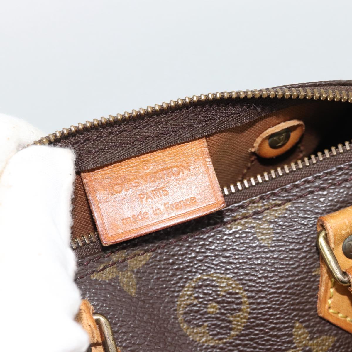 LOUIS VUITTON Monogram Mini Speedy Hand Bag M41534 LV Auth 186889